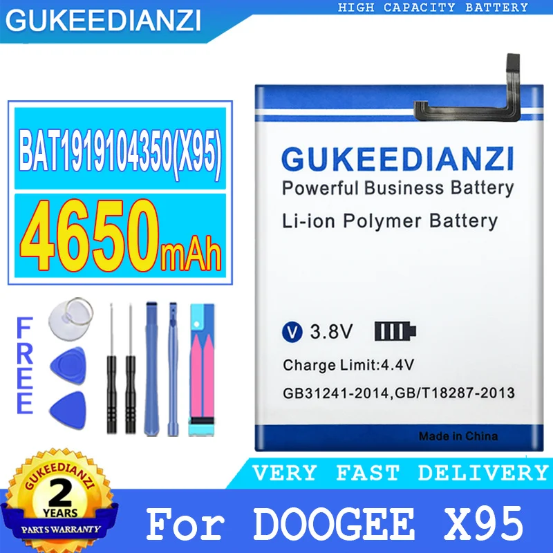 

Bateria BAT1919104350 (X95) 4650mAh Originnal High Capacity Replacement Battery For Doogee X95 X 95 High Quality Battery