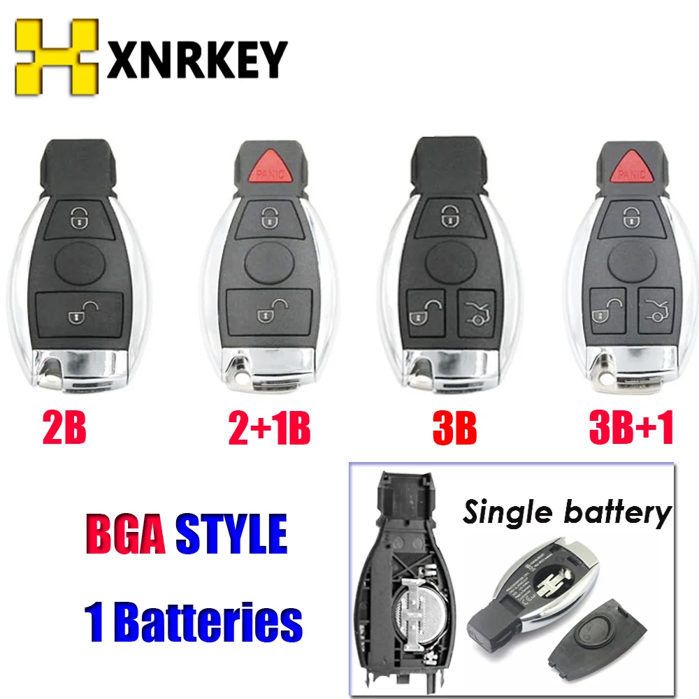 XNRKEY 2/2 + 1/3/3 1 кнопка дистанционного управления автомобильный ключ для Mercedes Benz 2000