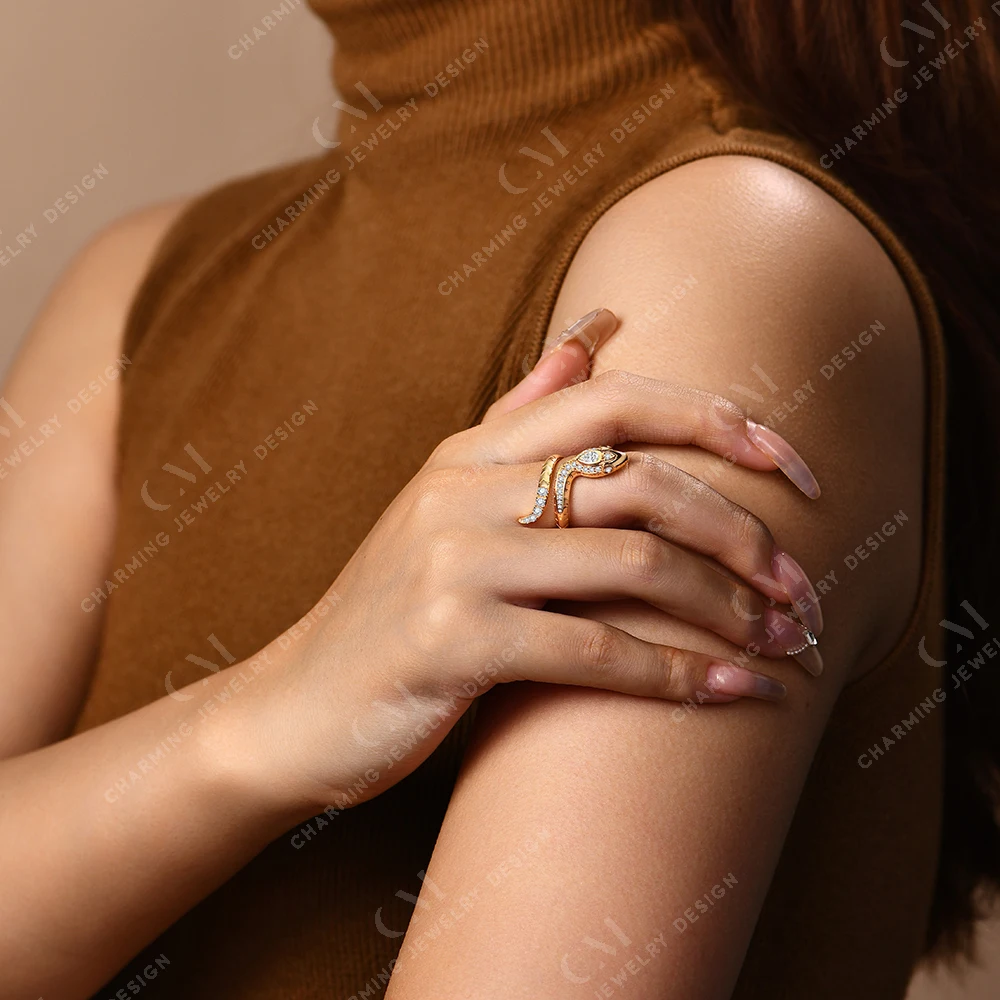 Кольцо с муассанитом и бриллиантами для мужчин женщин очаровательное кольцо в