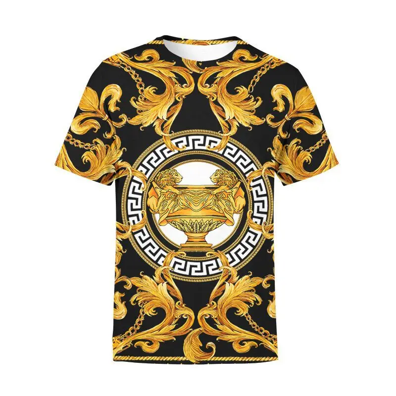 

2022 New Men's Short-sleeved Summer T-shirt Beach Top Close-fitting Short-sleeved Shirt