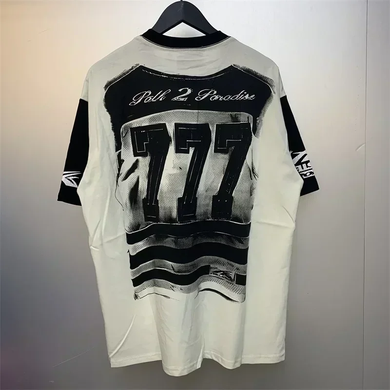 Футболка большого размера из чистого хлопка 24ss 1:1 мужская футболка 777 Path 2 Paradise
