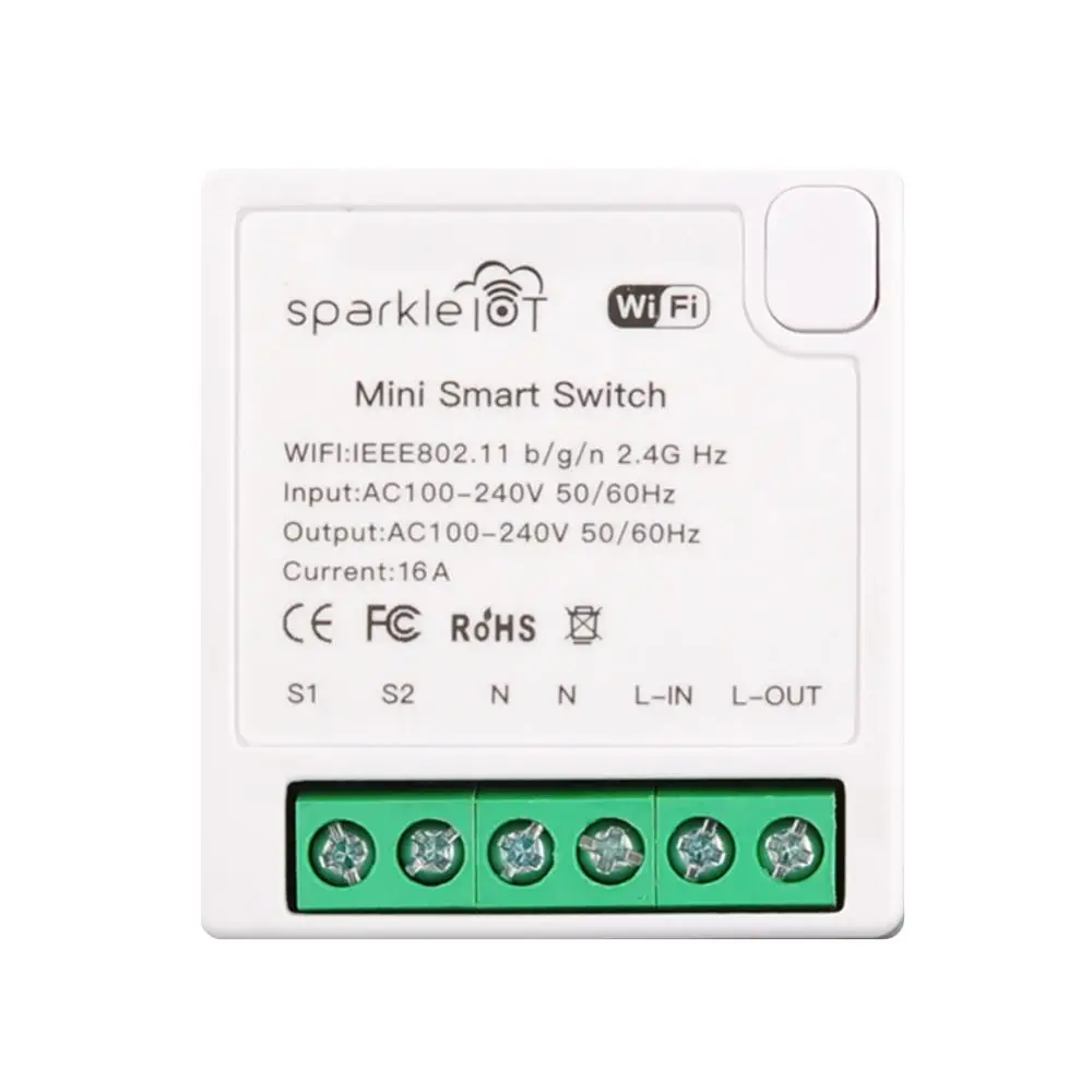 

Zigbee WIFI Mini Smart Switch 16A 2 Way Control Breaker Via Alexa Alice Home Tuya Smart Life Cozylife Homekit