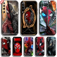 spiderman marvel for xiaomi mi 10 10t pro 5g phone case soft silicon coque cover black funda thor comics captain america