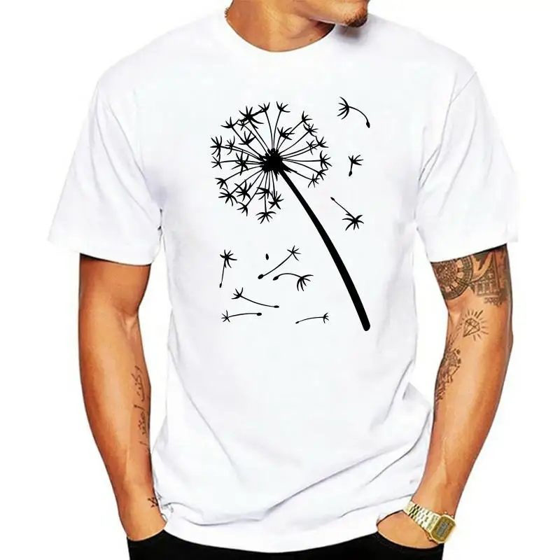 Новая летняя женская футболка с принтом одуванчика в пуху простая повседневная