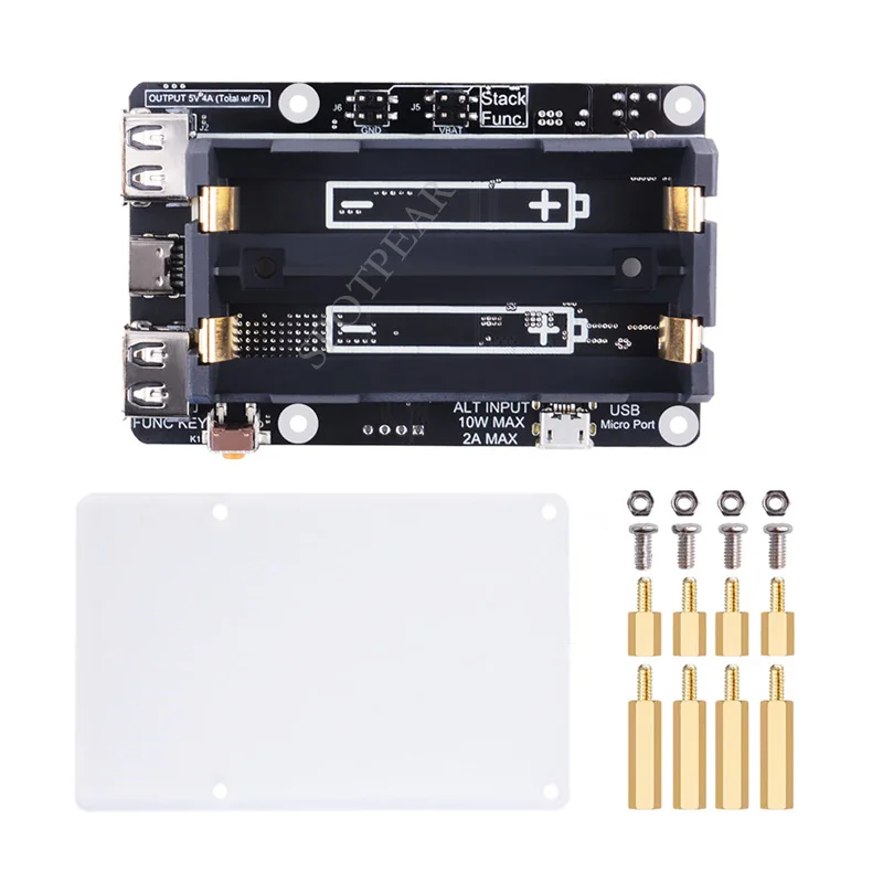 

Raspberry Pi 4B UPS Plus модуль управления питанием для 3B/3B +