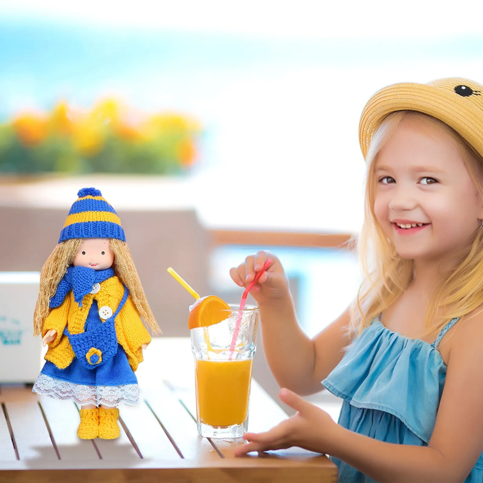 

Knitted Doll Desktop Decoration Creative Doll Standing Garden Gnomes Small Christmas Tree Balls Big 4 Christmas Tree Ornaments