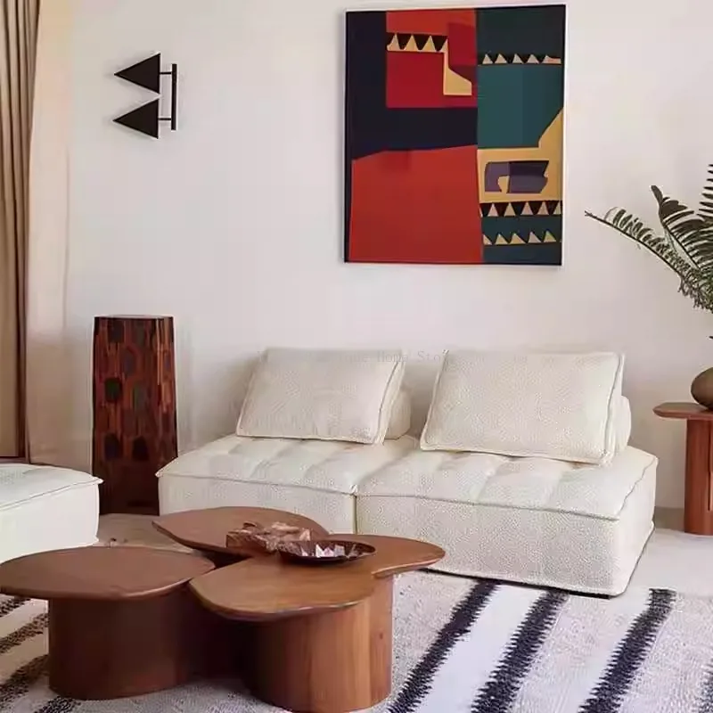 Скандинавский простой диван для гостиной комбинация без подлокотников