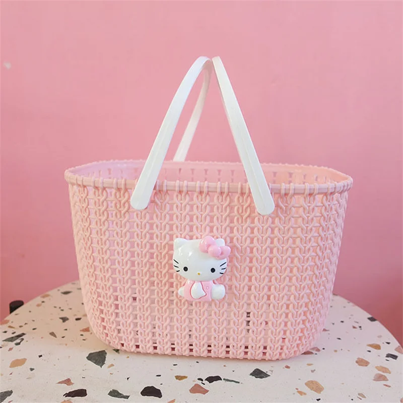 

Sanrio, Hello Kitty, корзина для ванной комнаты, корзина для хранения женских овощей и искусственных предметов