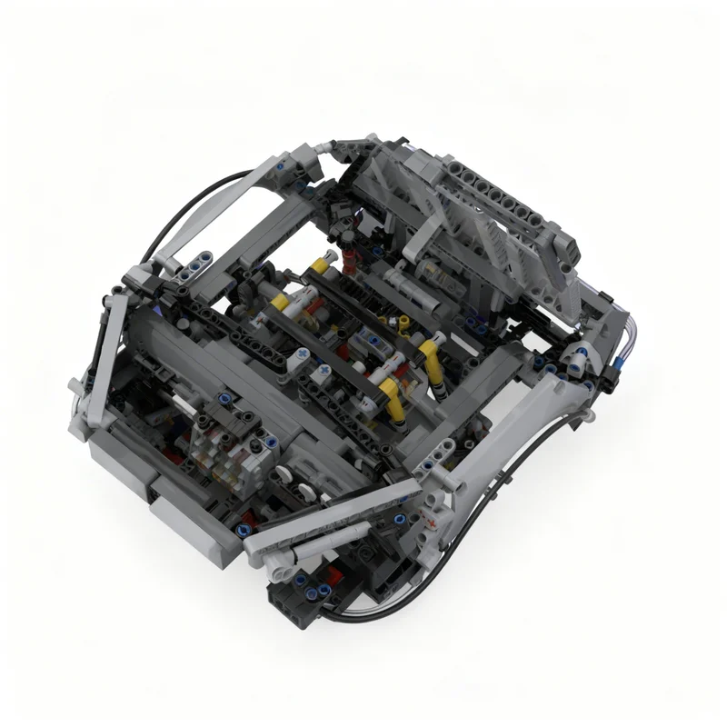 Фото 2694 детали MOC Technical Expert Builder Part 2 BTTF Technical DeLorean, модель в ручной версии, строительные блоки, идея для рождественского подарка. №4
