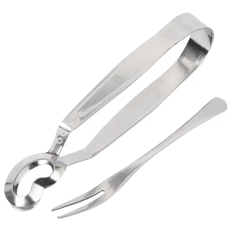 

2pcs Food Clip Escargot Fork Clip Snail Tong Stainless Steel Good Escargot Clamp Utensils Tableware for Home Restaurant Hotel