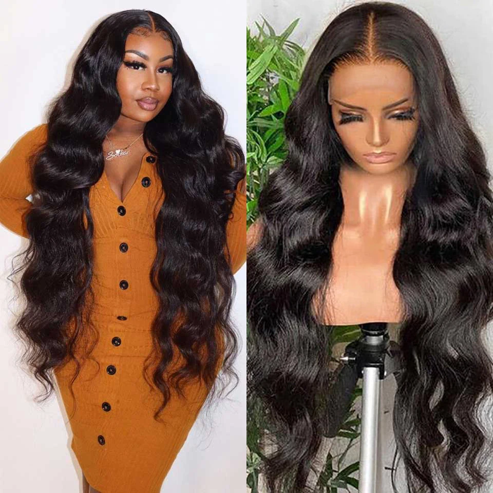

Body Wave Lace Front Wig HD Transparent Lace Frontal Wig 13x4x1 32 30 Inch Brazilian Wavy Body Wave Lace Front Human Hair Wigs