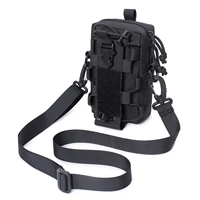 tactical molle waist bag bottle pouch outdoor vest pack edc tools mobile phone holder case hunting accessory storage bag