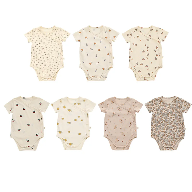 Yg Summer Newborn Jumpsuit Boy Infant Short Sleeved Jumpsuit Girl Infant Summer Tights Baby Clothes