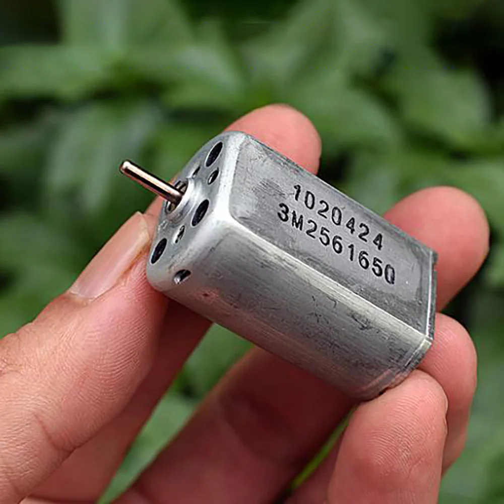 Micro RS-370 плоский мощный магнитный двигатель с угольной щеткой DC 6V 12V 6260 об/мин 12600 RPM