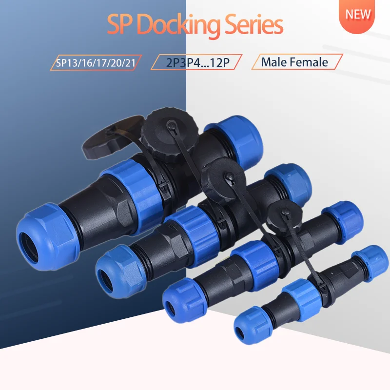 

Sp13 Sp16 Sp17 Sp20 Sp21 SD13 Aviation Plug Socket Connector Docking Male Female Waterproof IP68 2 3 4 5 6 7 9 12 Pin