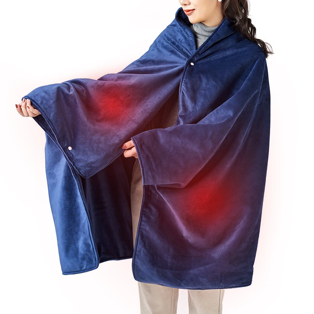 

Flannel Electric Heated Blanket Washable Foldable Electric Blanket 3 Gears Adjustable Heating Throw Blanket 12V 16.8W for Winter
