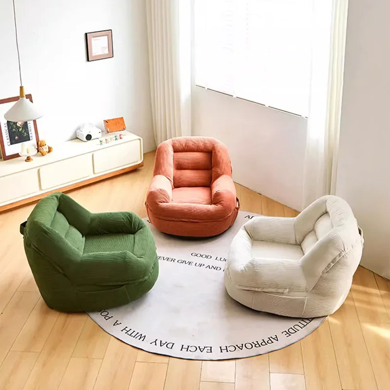 Маленький ленивый Европейский диван мягкий белый удобный в скандинавском стиле