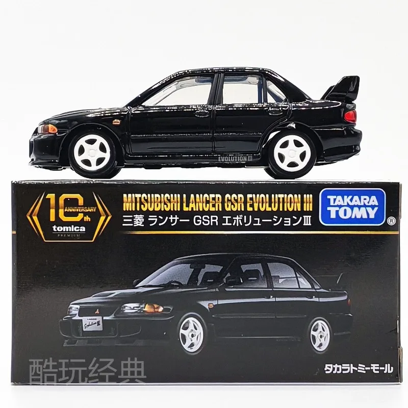 Фото Коллекционная модель автомобиля TAKARA TOMY Mitsubishi Lancer GSR Evolution III из литого сплава к 10-летию компании – идеальный подарок для энтузиастов №1