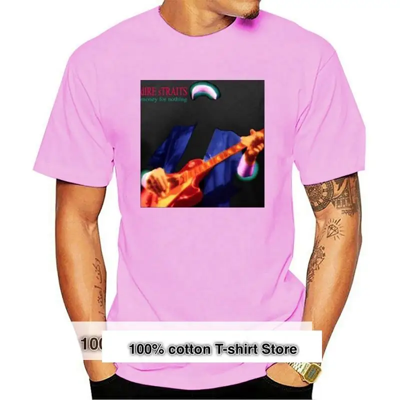 

New Dire Straits Money For Nothing Rock Legend Men's Black T-Shirt Size S-3XL Streetwear Tops TEE Shirt