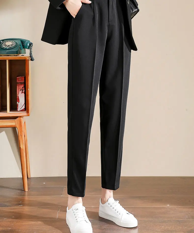

Pants Women Lace-up Korean Style Loose Leisure High Waists Female Spring Long Daily Trousers Streetwear Fall Popular Womens Q26