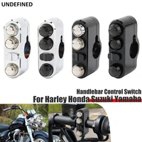 25mm handlebar control switch for harley sportster 883 1200 dyna fatboy street bobber chopper handle bar switchs controller