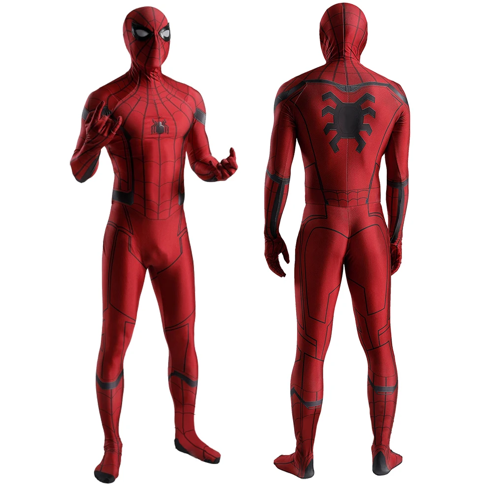 

Homecoming Scarlet Spider Costume Cosplay Men Lycra Spandex Bodysuits Superhero Spiderboy Zentai Suits Halloween Costume Adult