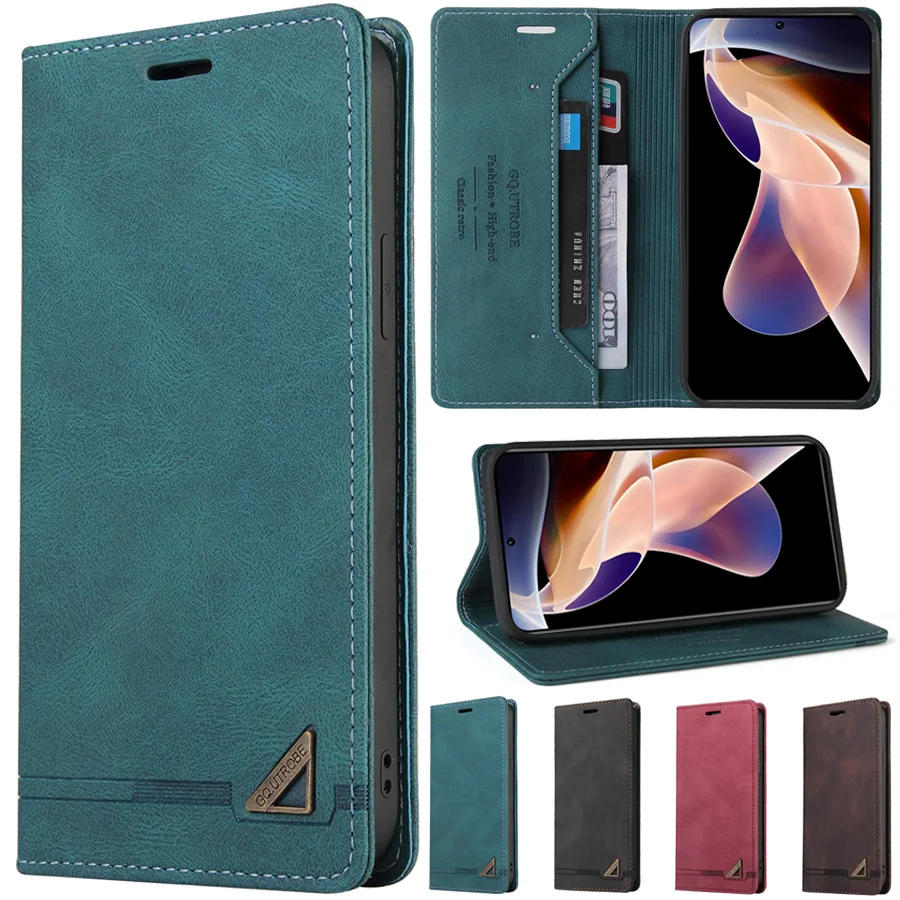 For Xiaomi Redmi 10 10A 10C 9 9A 9C 9T Note 11 11S 11SE 11 Pro 10 10S 10 Pro 9 9T 9 Pro 8T 8 Pro 7 Wallet Anti-theft Brush Case