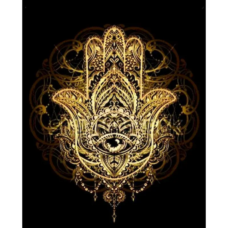 

GATYZTORY Oil Painting By Numbers Golden Palm Acrylic Drawing Canvas Picture by Numbers For Adult Wall Art DIY Home Decor