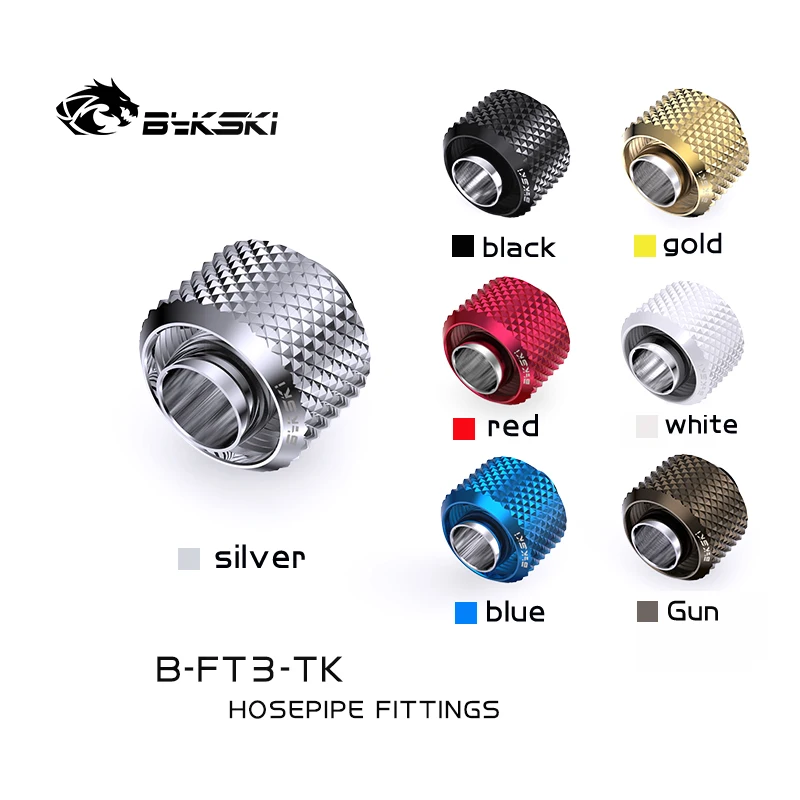 

Bykski B-FT4-TK, G1/4" 1/2"ID*6/8" Hose Pipe Fittings For OD 13x19mm Soft Tube,PC Water Cooling Accessories Multi Colors