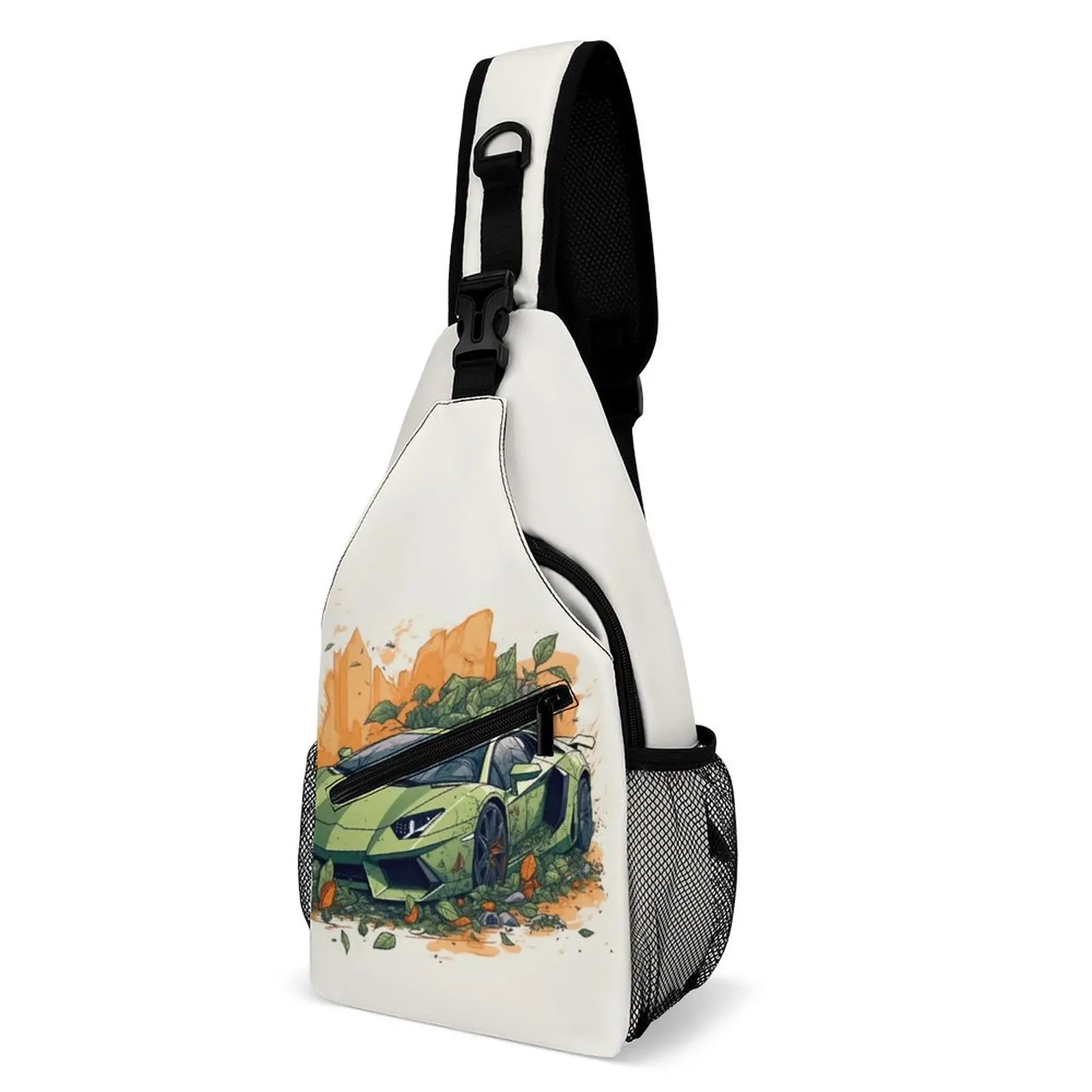 

Luxury Sports Car Shoulder Bags Cartoon Nature Style Outdoor Chest Bag Men Travel Custom Sling Bag Fashion University Small Bags