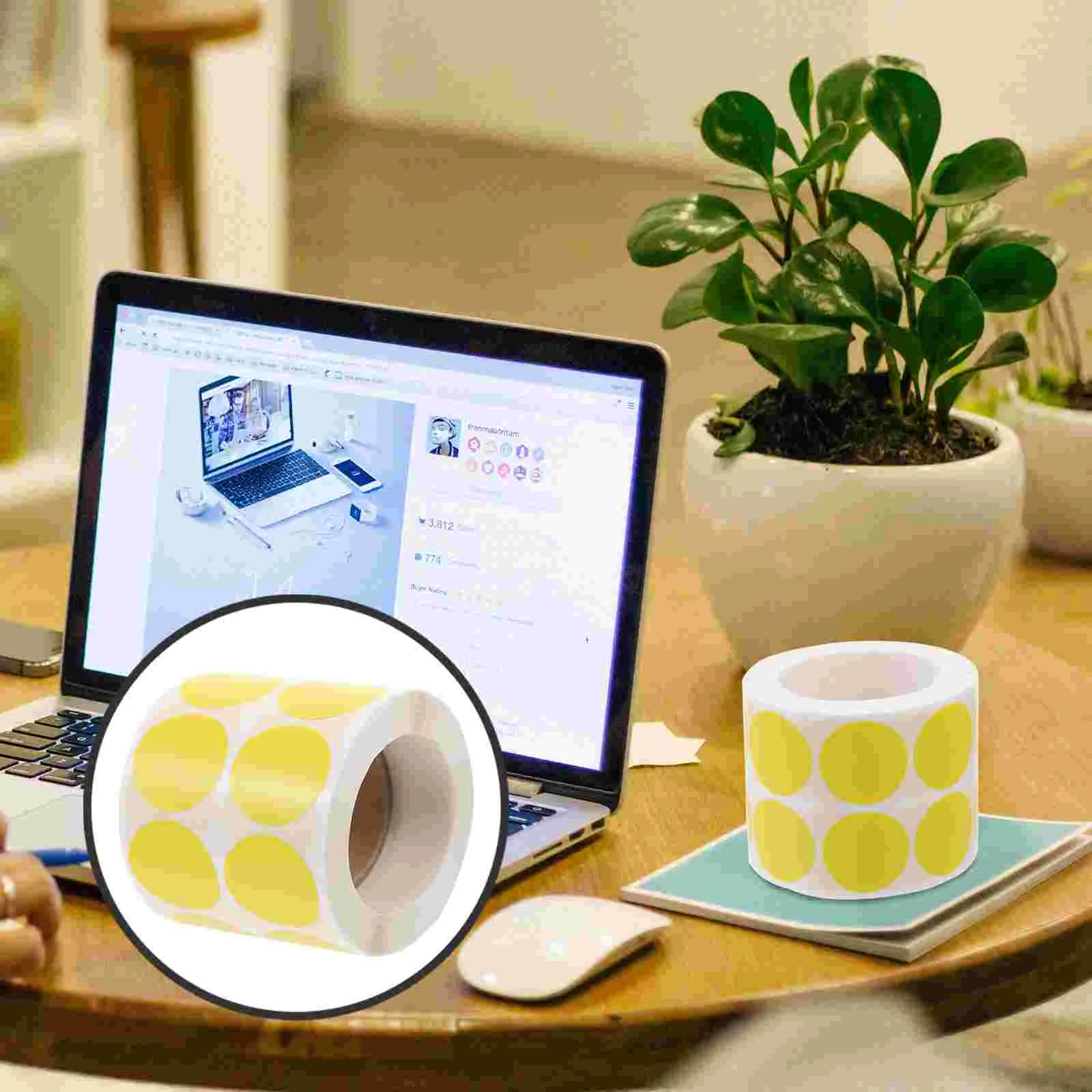

2 Rolls of Colored Circle Stickers Dot Labels Round Stickers Circle Label Stickers Colorful Dot Stickers