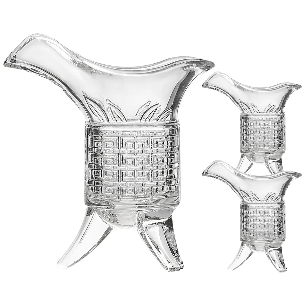 

Cupglass Style Chinese Household Decor Vintage Decanter Dispenser Drink Exquisite Hotel Creative Wedding Tripod Emperor Table