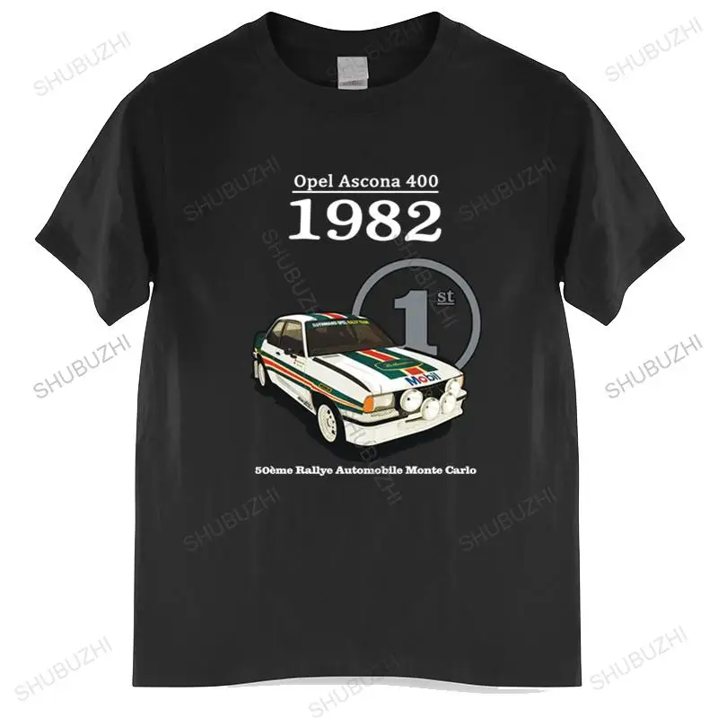 

cotton tshirt men summer tees OPEL ASCONA 1982 T SHIRT CLASSIC CAR RALLY TRACK BIRTHDAY PRESENT GIFT 1980'S Funny Top Tees