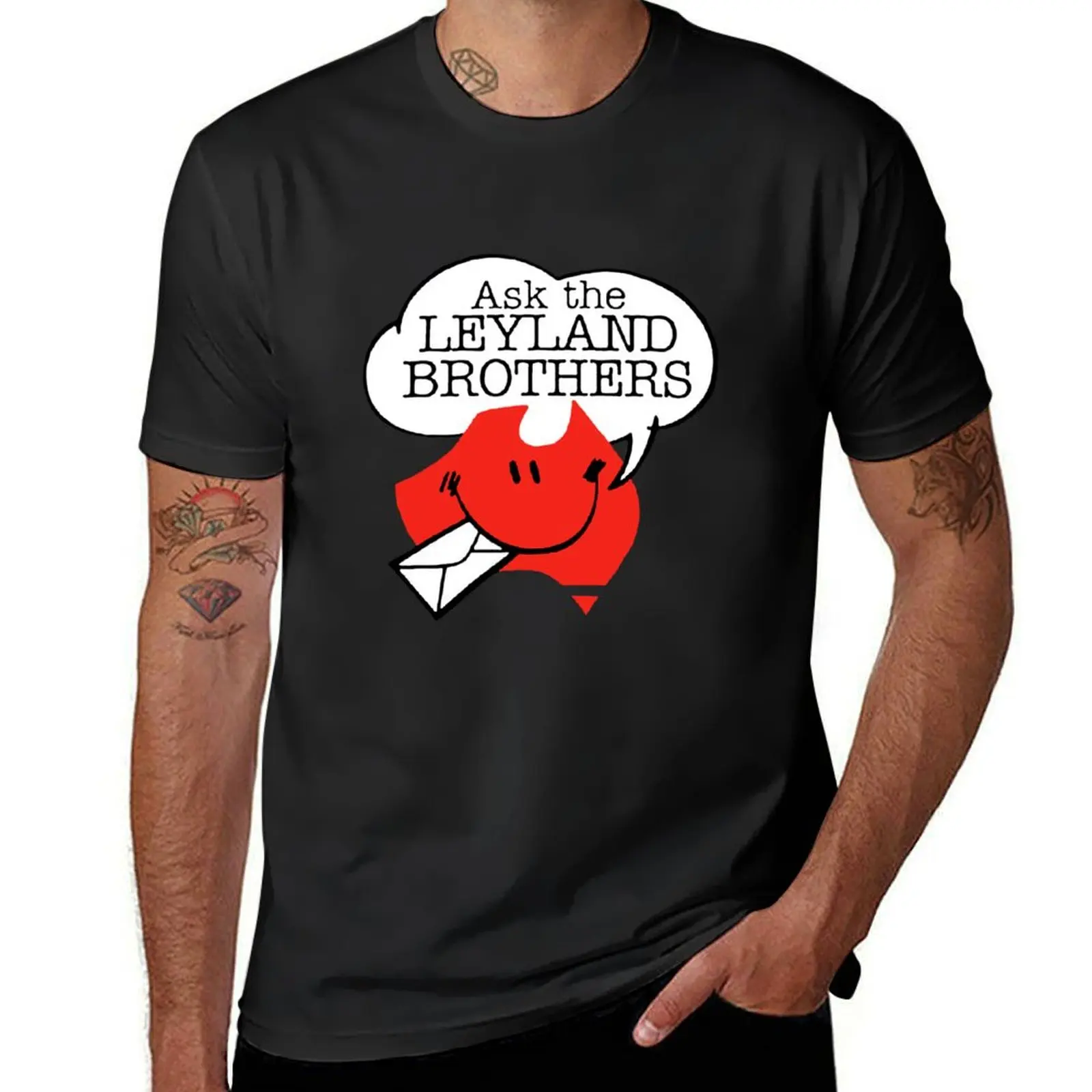 Футболка Ask the Leyland Brothers кавайная одежда летняя на заказ черные футболки для