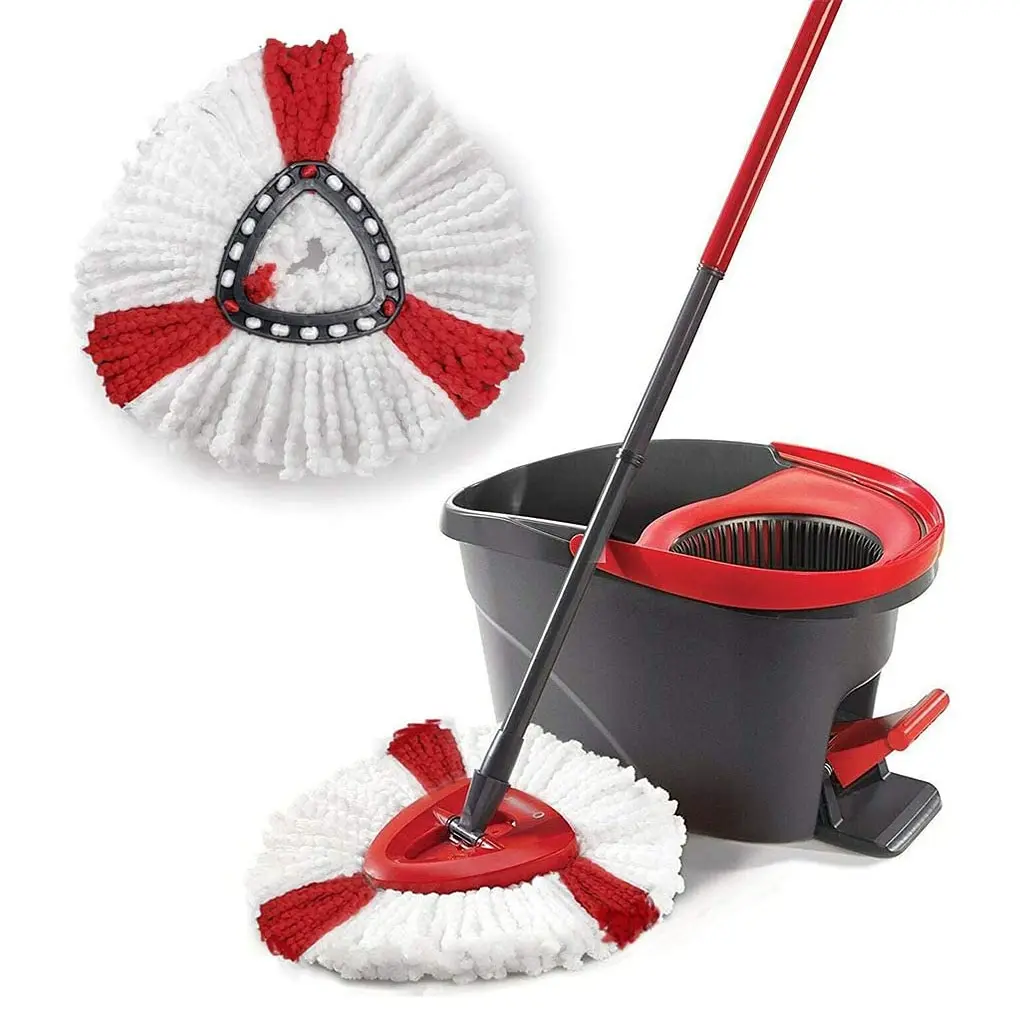 

3Pcs Mop Head Replacement for Vileda O-cedar Mop Washable Mop Pad Polyester Reusable Mopping Cloth 360 Rotatable Mop Head