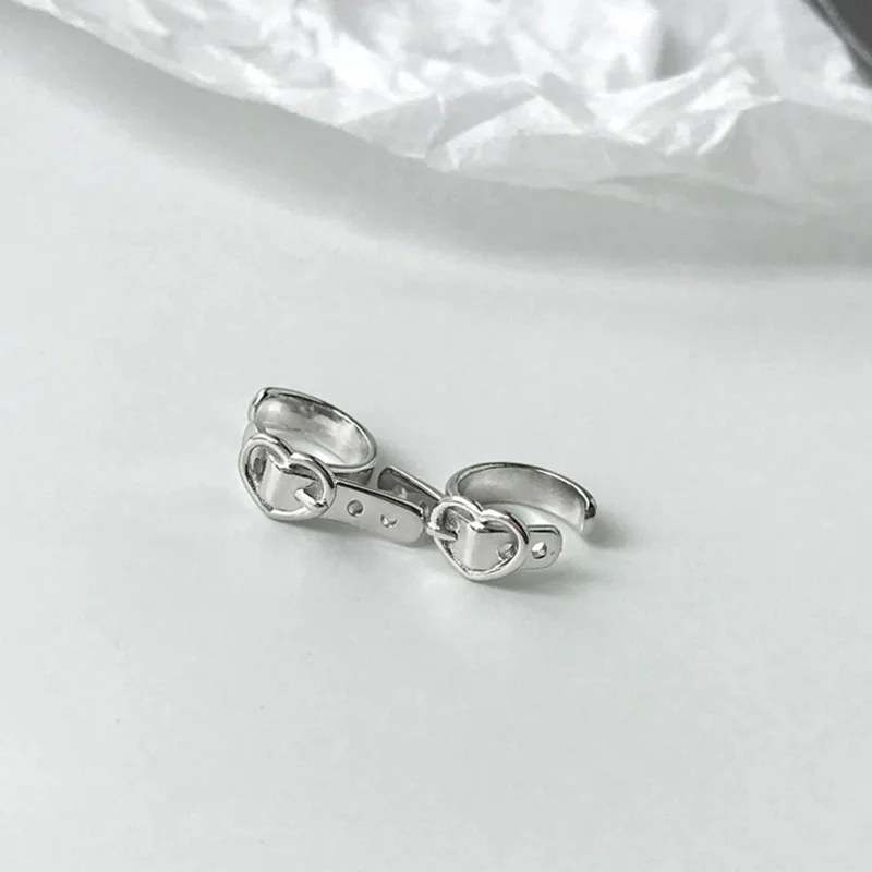 1 шт. серьги-клипсы в виде сердца для женщин панк не пирсинг манжеты ушей