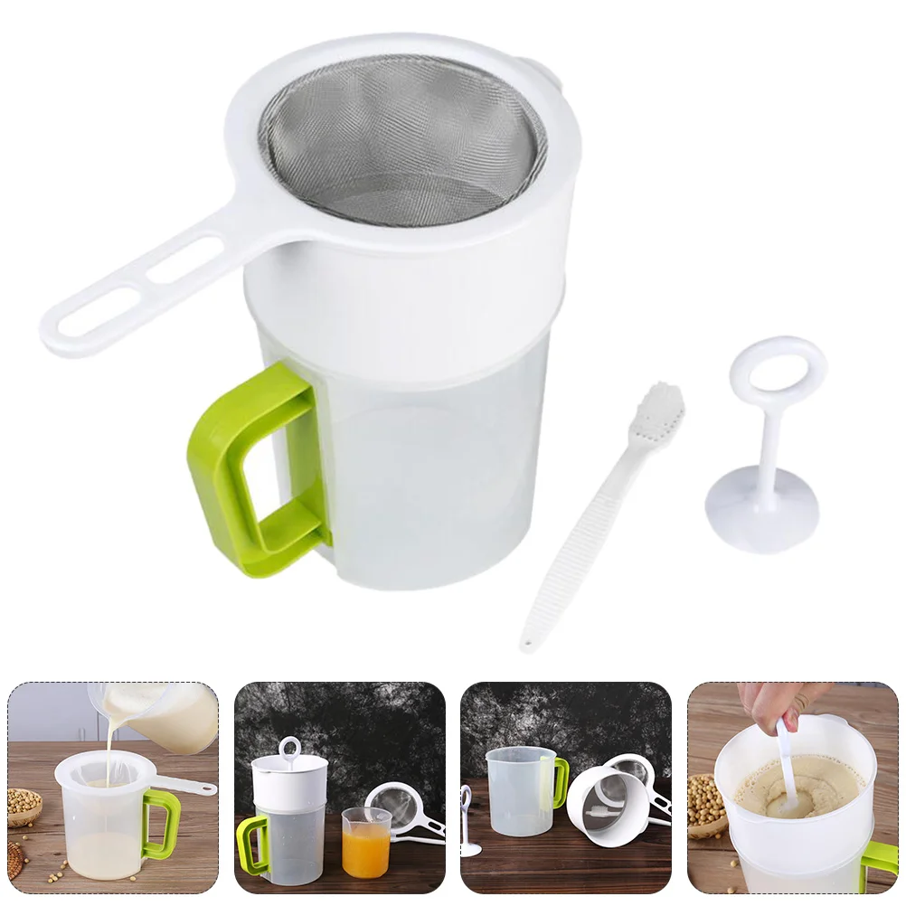 

Soy Milk Filter Set Grease Filter Filter Sieve Reusable Strainer Yogurt Filter Bag Plastic Yogurt Maker Strainer