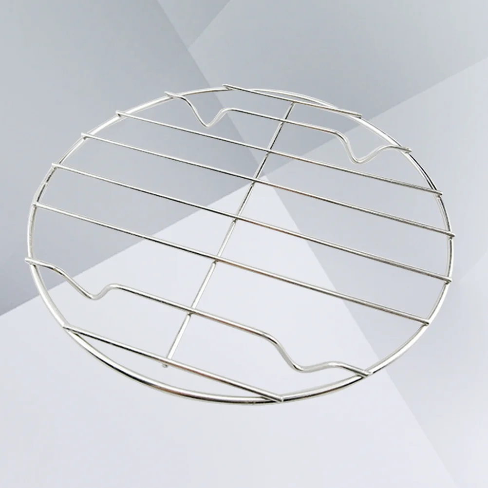 

Rack Baking Grill Cooling Bbq Wire Grilling Round Net Steamerroast Cooking Steelstainless Steaming Racks Meat Air Fryer Griddle