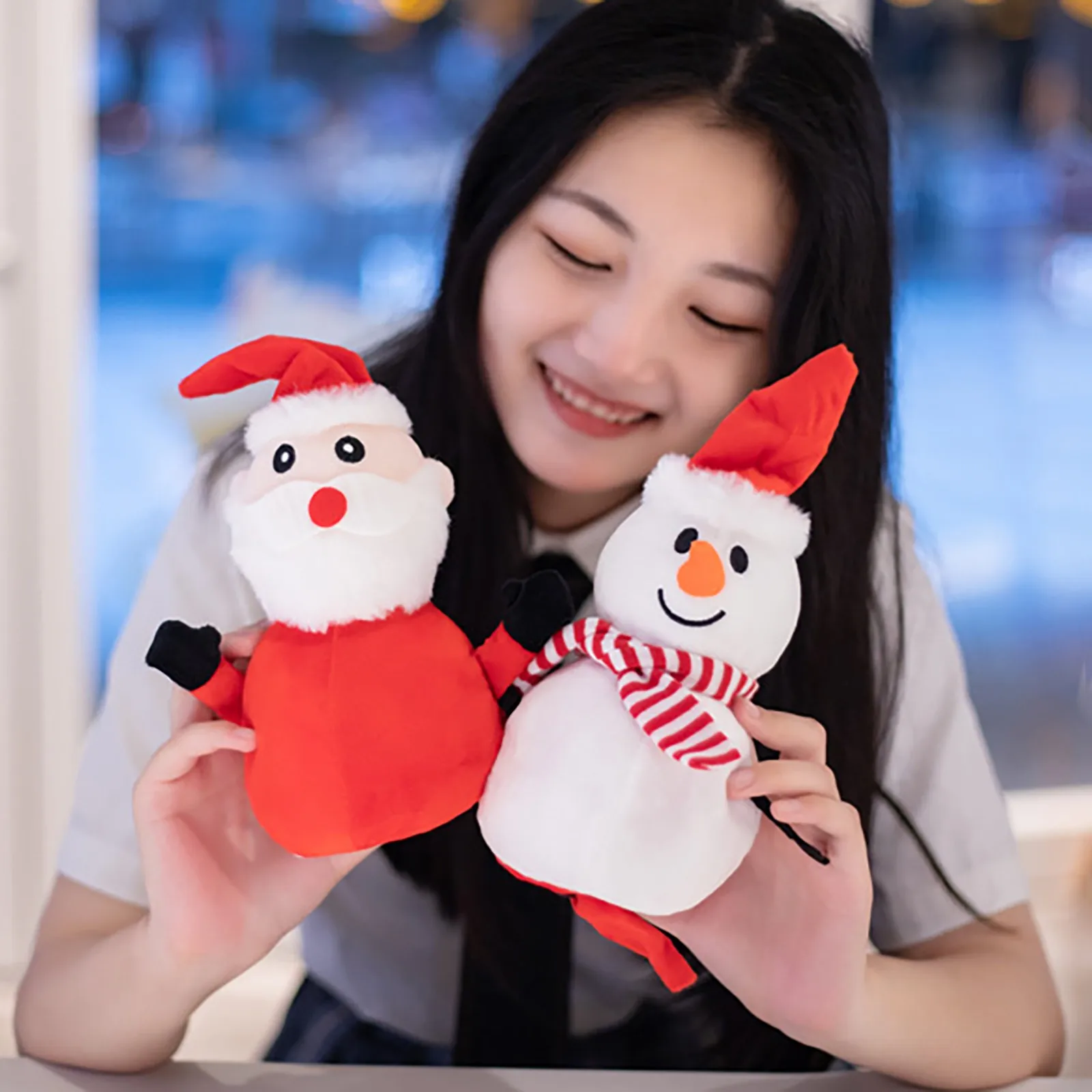 

Hot!Christmas Plush Dolls Toys Home Office Desktop Decoration Stuffed Figure Santa Clause Doll for Chidlren Gifts 2022 New Year