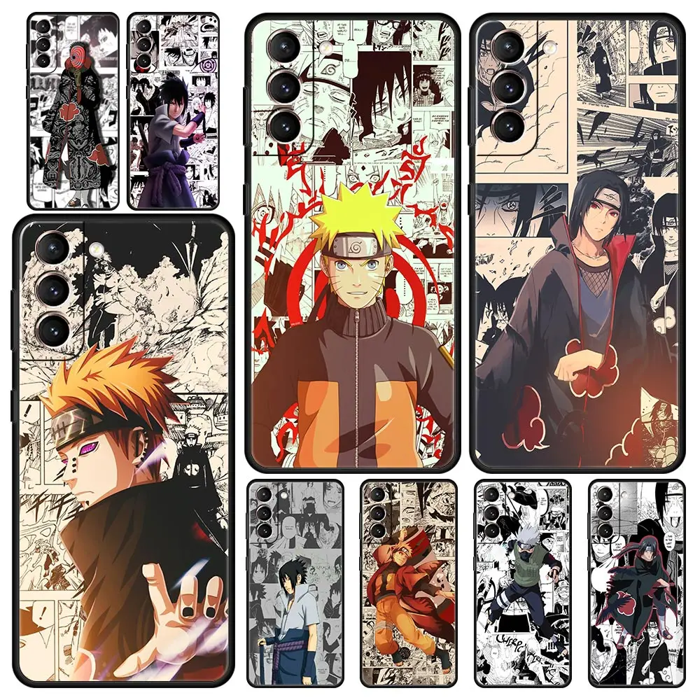 

Naruto Kakashi Sasuke Akatsuki Phone Case For Samsung Galaxy S22 S20 FE S21 Ultra 5G S9 S8 S10 Plus S10E Note 10 Lite 20 Cover