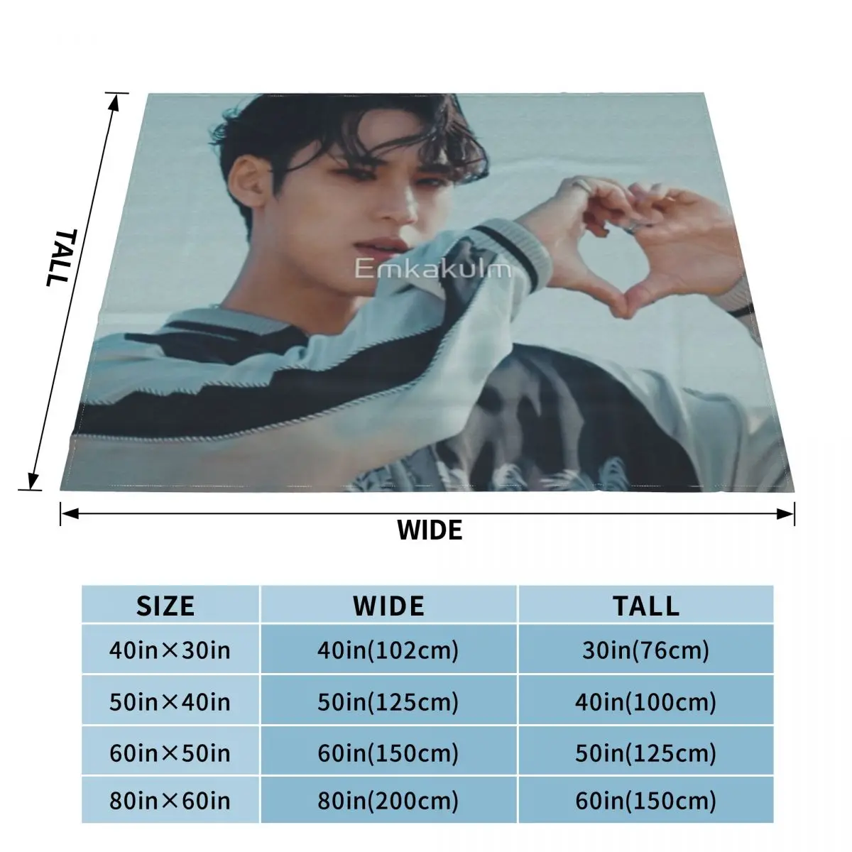 Одеяло Mingyu с сердцем от горячего мВ покрывало на кровать для улицы сохраняет