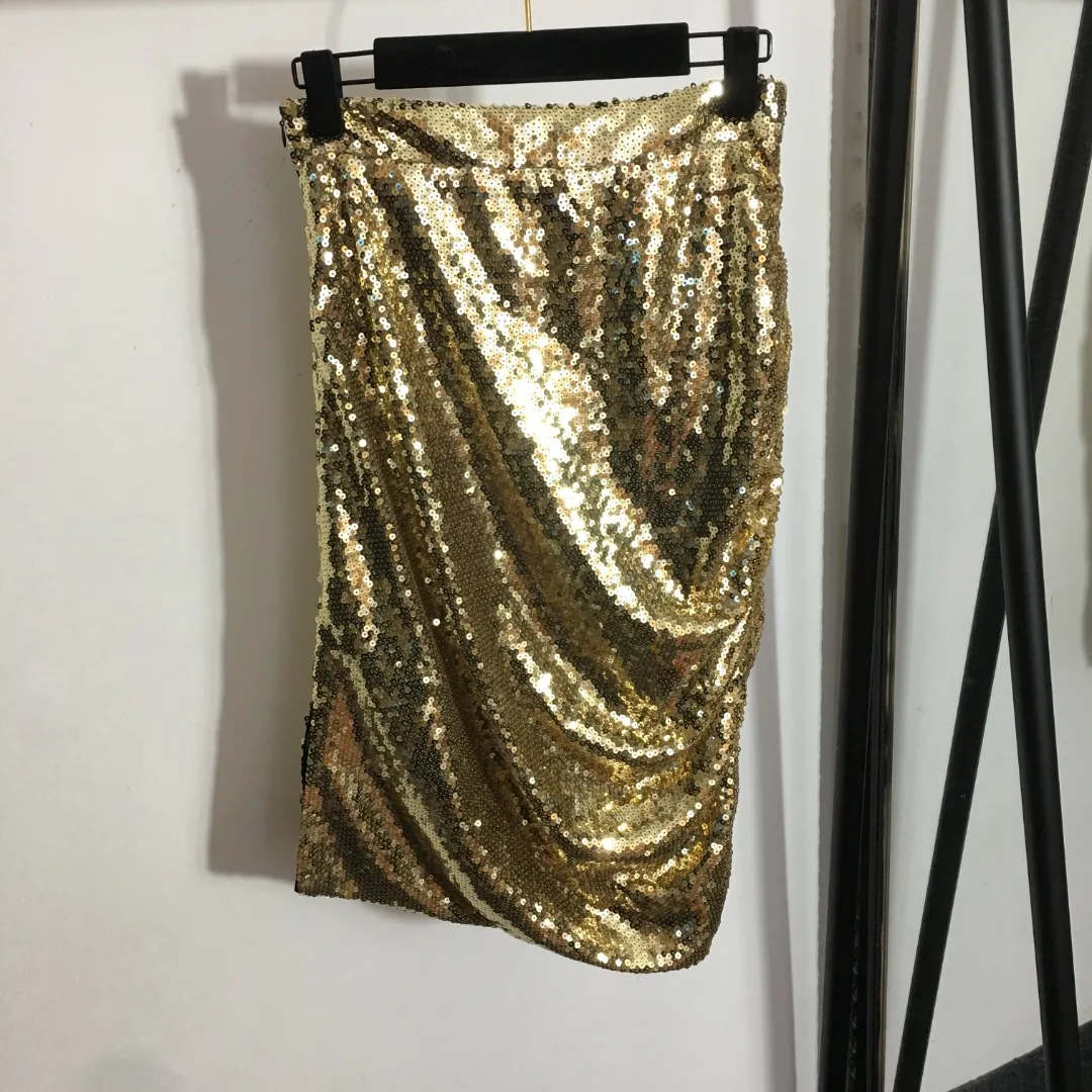 

High Quality Asymmetrical Skirt Luxury Brand Women's Hip Wrap Skirts Famous International Brand Design Fashion Sexy Skirts
