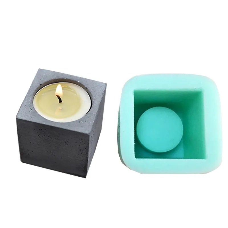 

Silicone mold Concrete clay European candlestick bar coffee shop romantic wedding decoractions molds cement life supplies mould