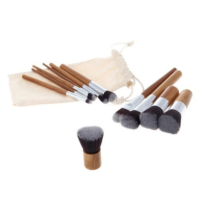 

11Pcs Professional Makeup Brushes Set High Quality Make Up Brushes Full Function Studio Synthetic Make-up Tool Kit Maquillaje