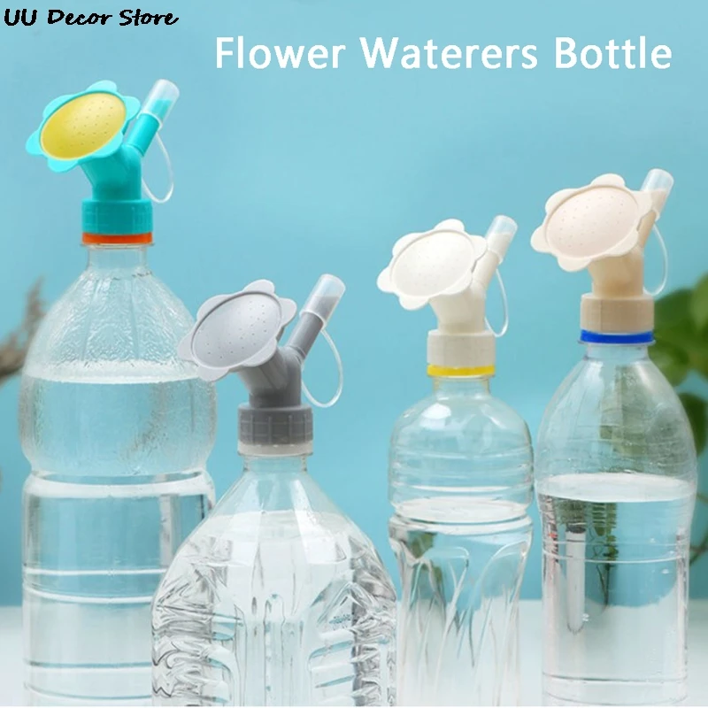 

4 Colors Home Garden 2 In 1 Home Flower Water Sprinkler Nozzle Bottle Watering Sprinkler Potted Plant Beverage Bottle Sprinkler