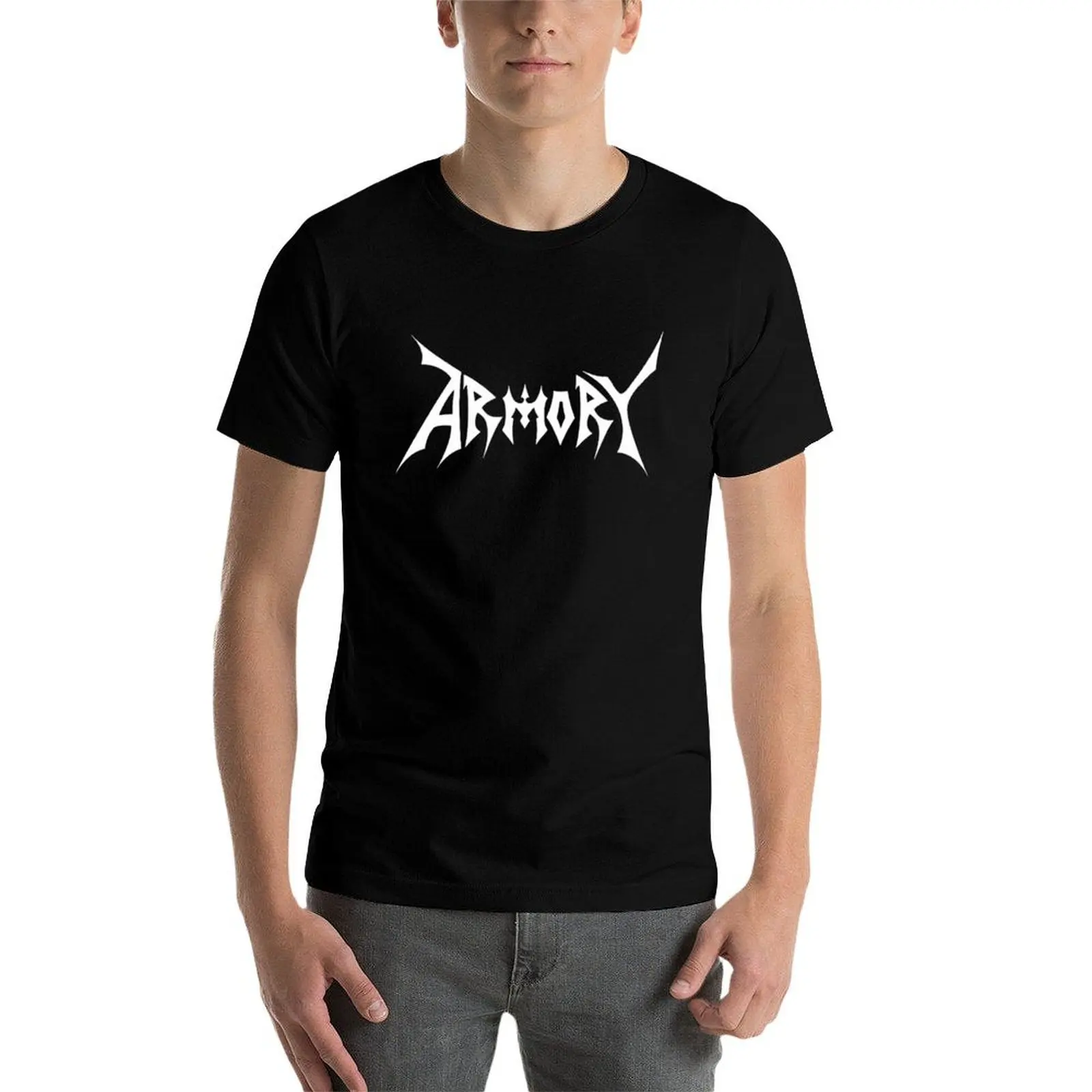 Фото Хлопковая группа Швеция Rock t Armory 100% футболки забавная футболка хлопковые рубашки №3