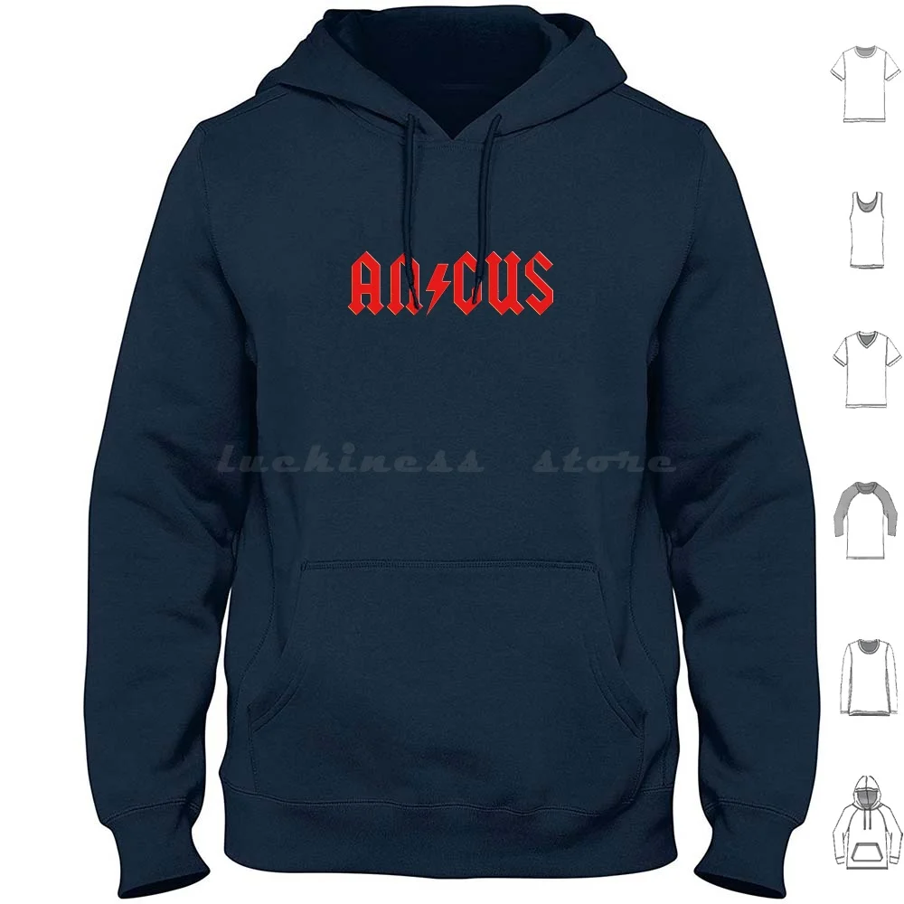 

Angus Rock & Roll Hoodie cotton Long Sleeve Abcd Adhd Ab Cd Roll Roll School Alphabet Letters Retro Vintage Cool Funny