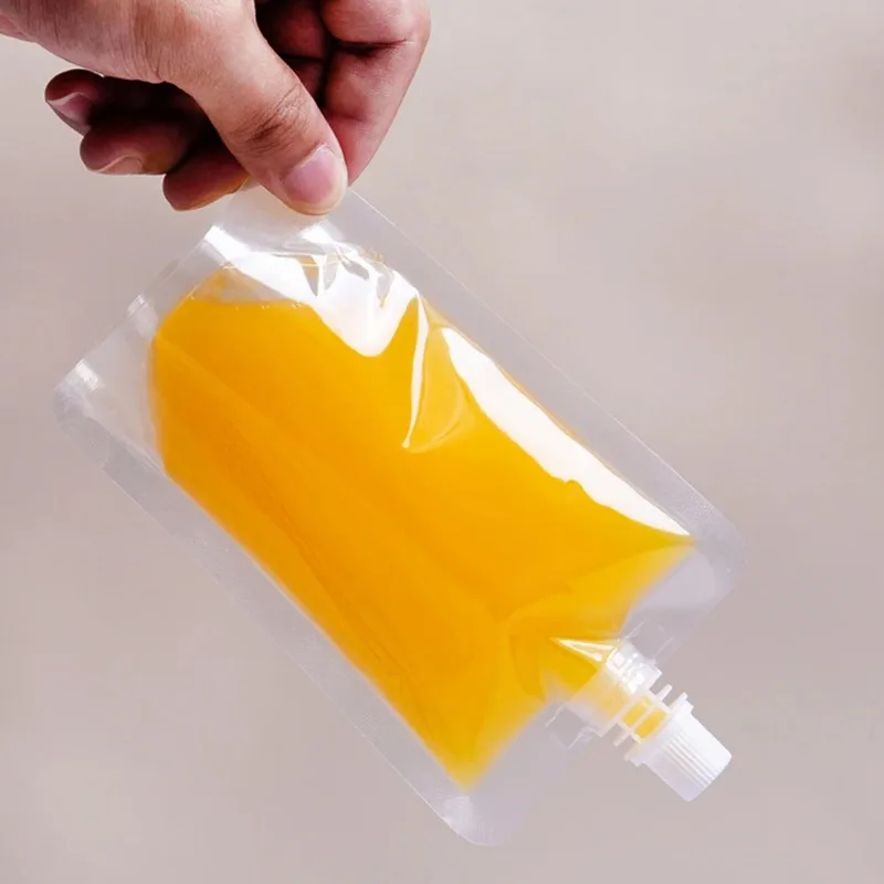 12 шт. пластиковые пакеты с носиком для напитков 100-500 мл