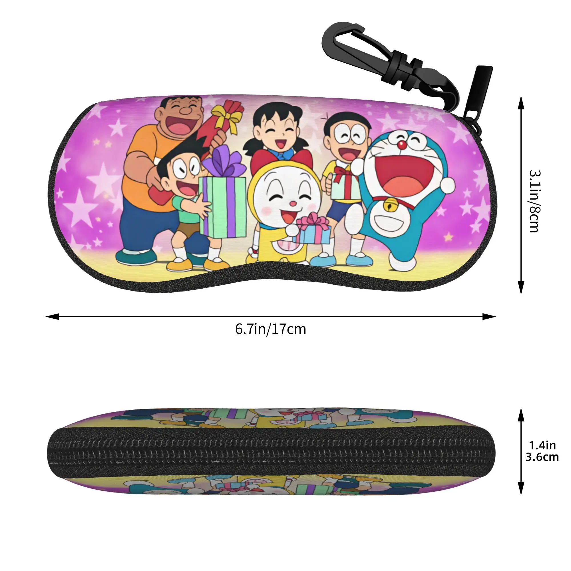 Фото Чехол для очков Doraemon Dorami Nobita Shizuka, стильный футляр для очков Gian Suneo, коробка для солнцезащитных очков №4