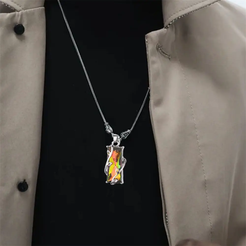 Модное женское серебряное ожерелье с подвеской в виде аметиста свадебная